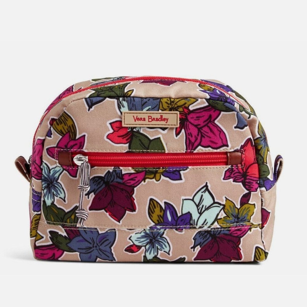 VERA BRADLEY ✨ Medium Makeup Toiletry Bag | Falling Flowers (discontinued)